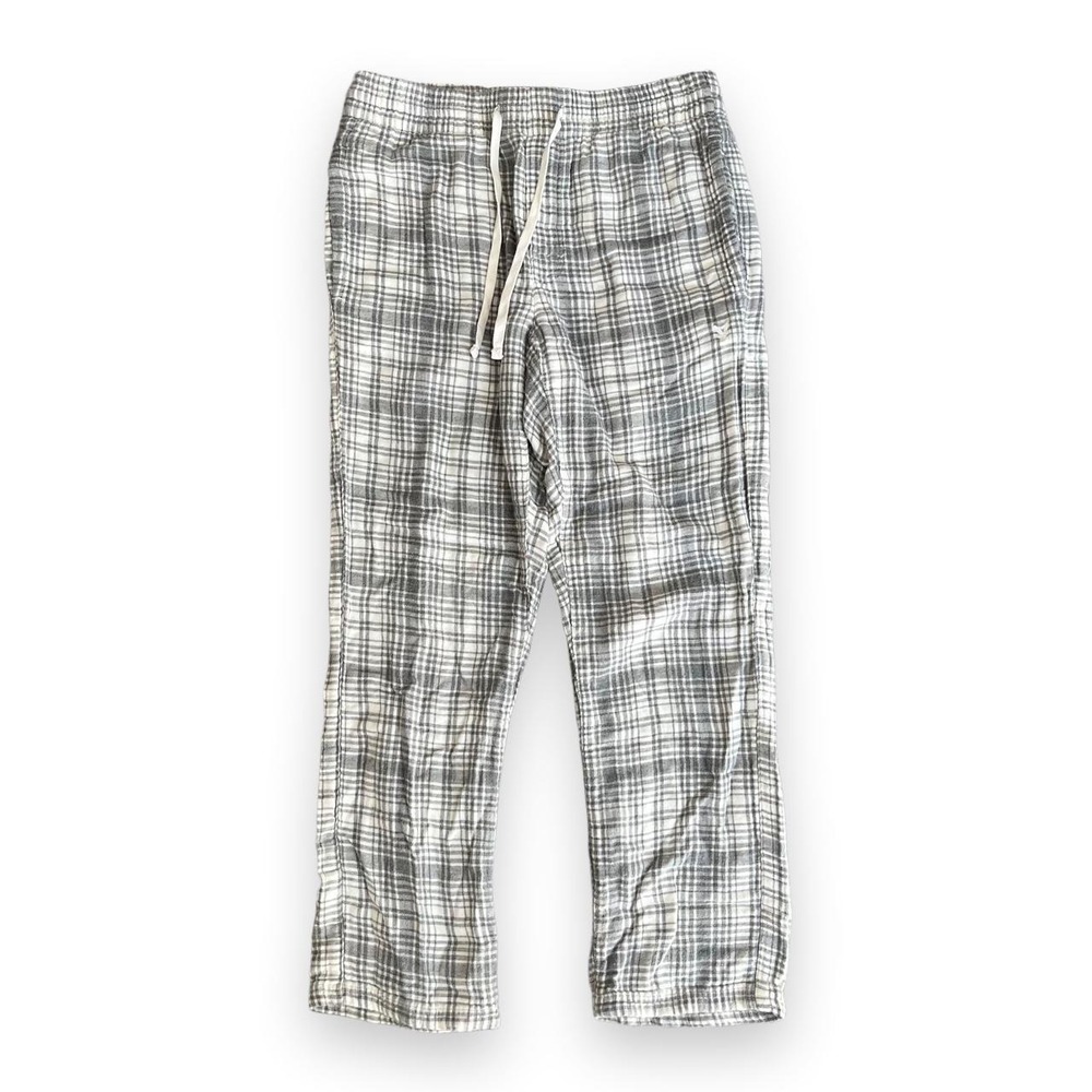 American Eagle Mens S 29-31 Gray Plaid Cotton Lounge Pajama Pants Pockets